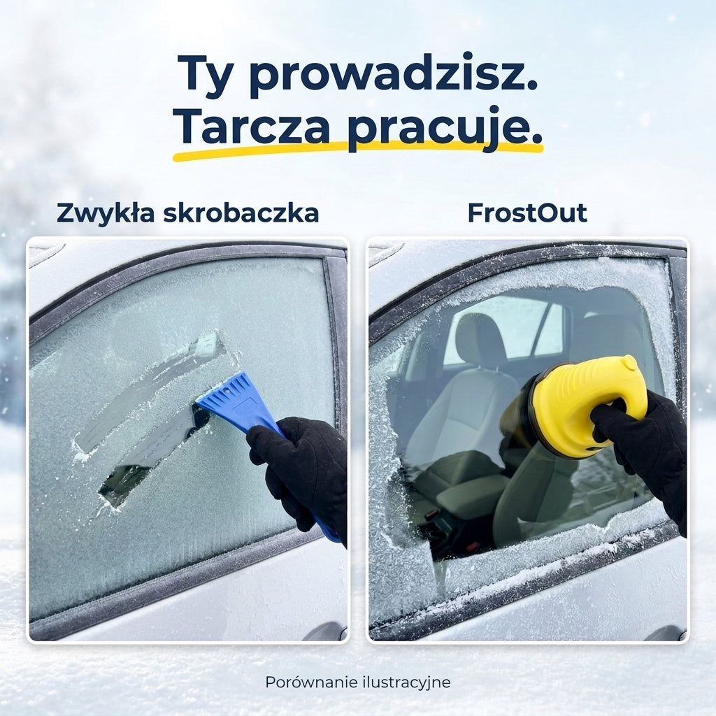 FrostOut — Elektryczna skrobaczka do szyb